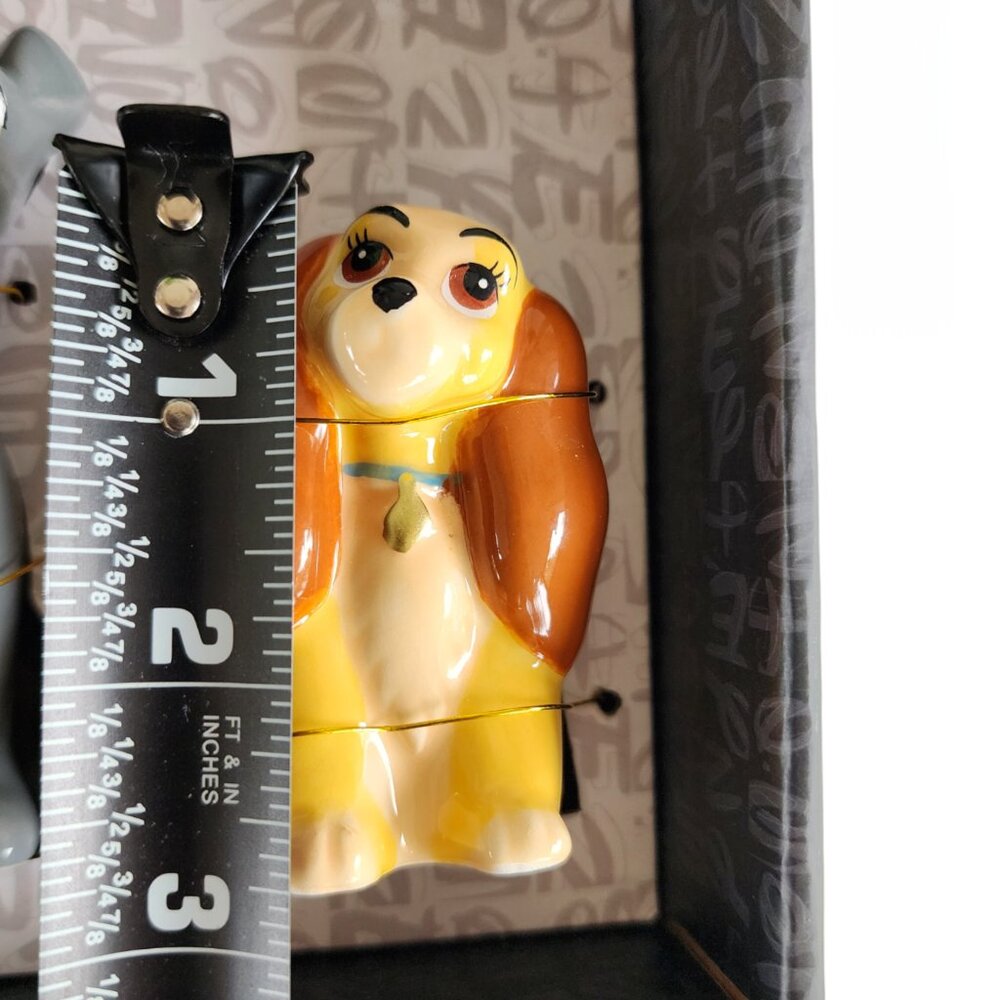 Disney Lady and The Tramp Salt & Pepper Shakers Set Collectible - Picture 7 of 8